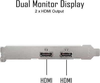 SAPLOS Radeon HD 6570 Grafikkarte, 2 HDMI, 1G GDDR3 64-bit, Video Cards PC, Low Profile Graphics Car