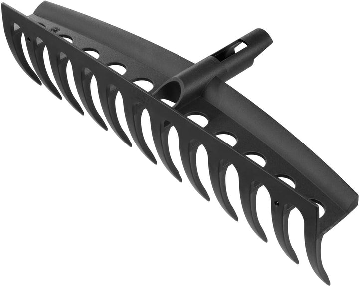 Fiskars Universal-Gartenrechen mit 12 gebogenen Zinken, Breite: 41 cm, glasfaserverstärkter Kunststo