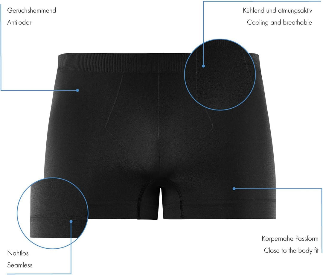 FALKE Herren Cool Boxer Shorts für warme bis heisse Temperaturen Sportunterwäsche kühlend schnelltro