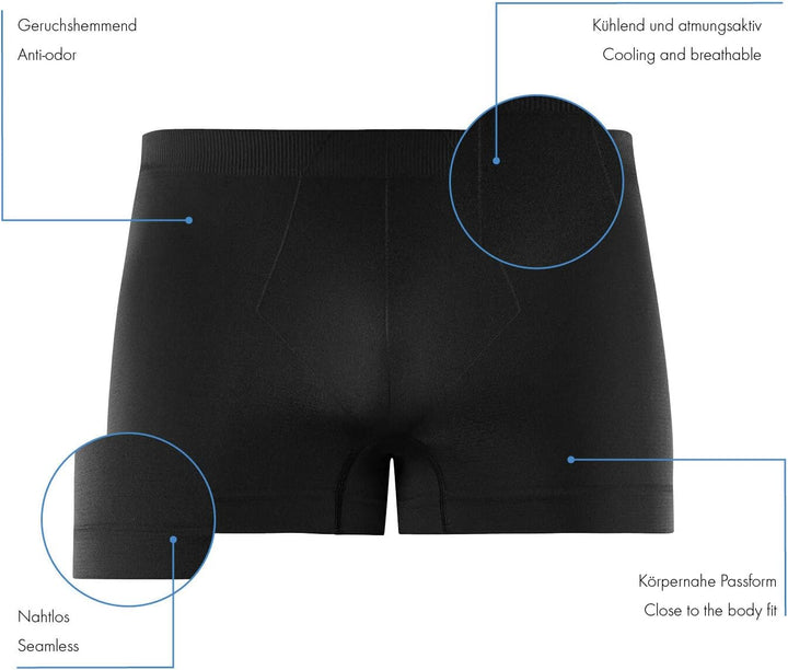 FALKE Herren Cool Boxer Shorts für warme bis heisse Temperaturen Sportunterwäsche kühlend schnelltro