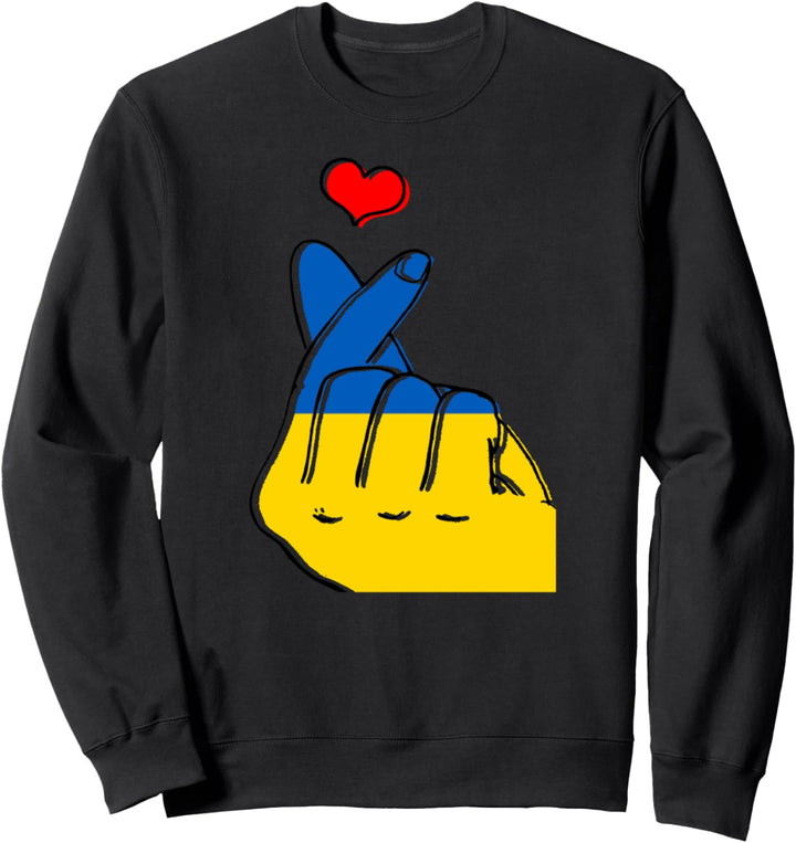 Finger-Herz, Ukraine Sweatshirt