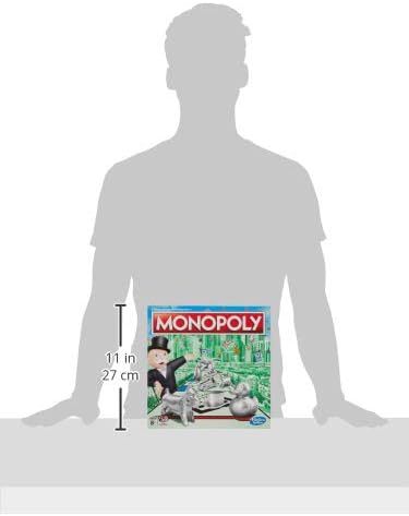 Hasbro C1009302 Monopoly Classic, klassisches Brettspiel für die ganze Familie für 2 bis 6 Spieler,