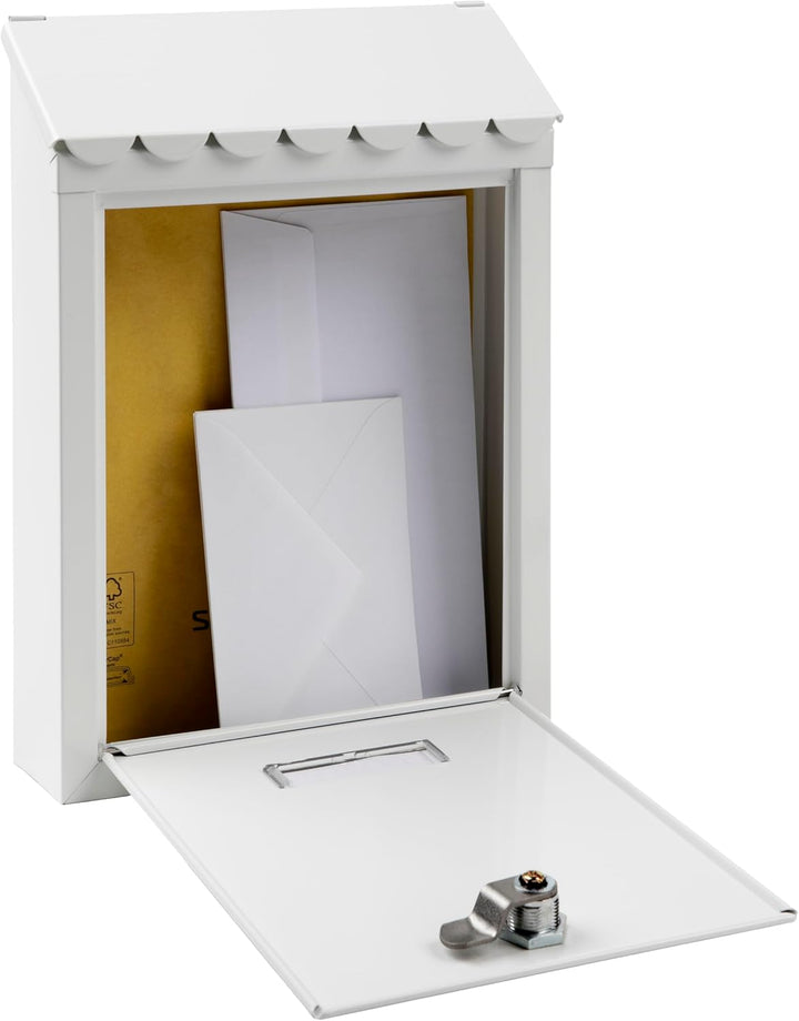 ARREGUI Civic E5721-C Briefkasten aus Verzinktem Stahl, Grösse S (DIN A5 Post), Wandbriefkasten für