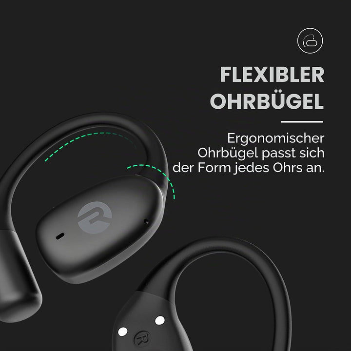 Raycon Essential Open Earbuds - True Wireless Open Ear Bluetooth 6.0 Kopfhörer, ultraleicht, Komfort