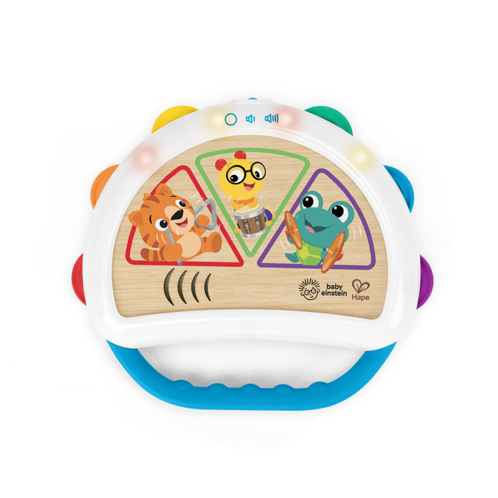 Baby Einstein, Hape Tap & Shake Magic Touch Tamburin – Musikalisches Babyspielzeug, Fördert Feinmoto