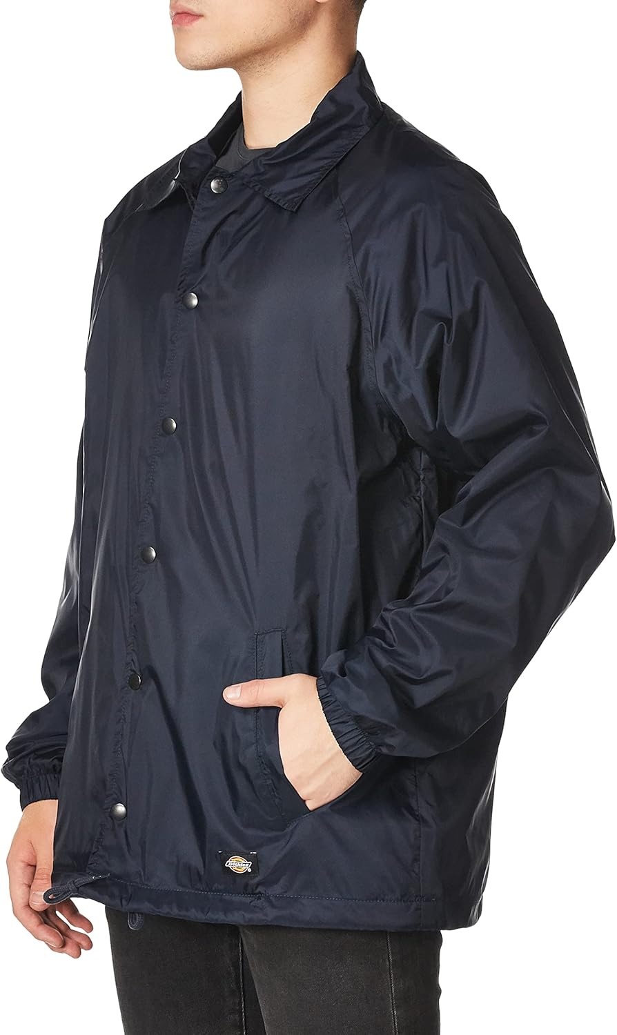 Dickies Herrenjacke aus Nylon mit Druckknopfverschluss M Dunkles Marineblau, M Dunkles Marineblau