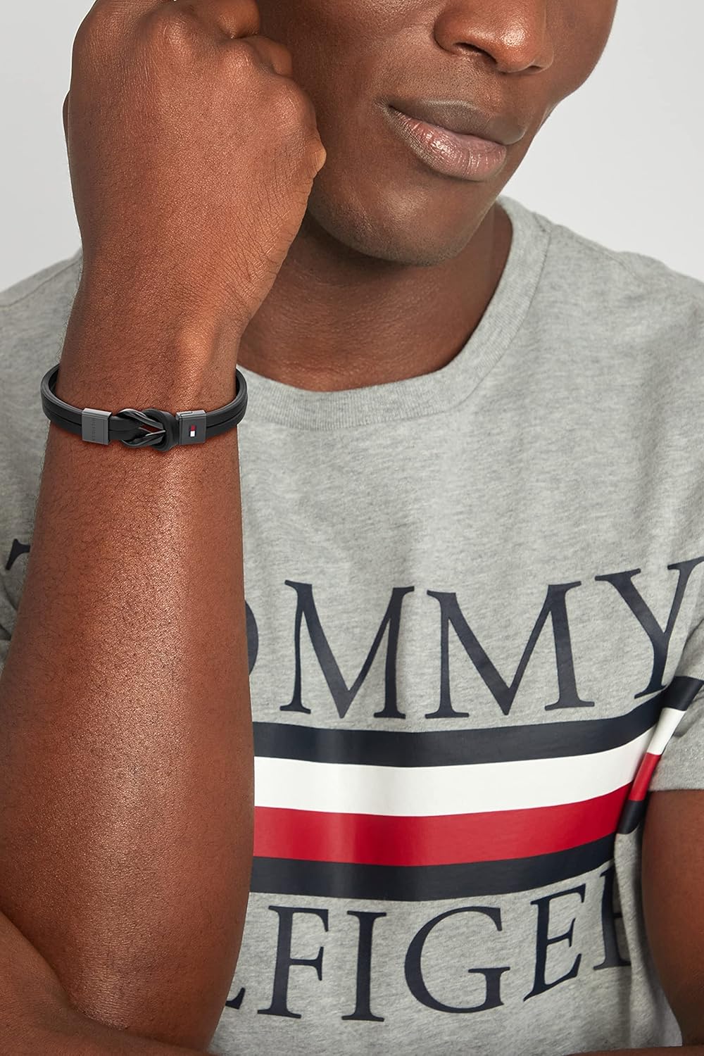 Tommy Hilfiger Jewelry Lederarmband für Herren Schwarz - 2790442