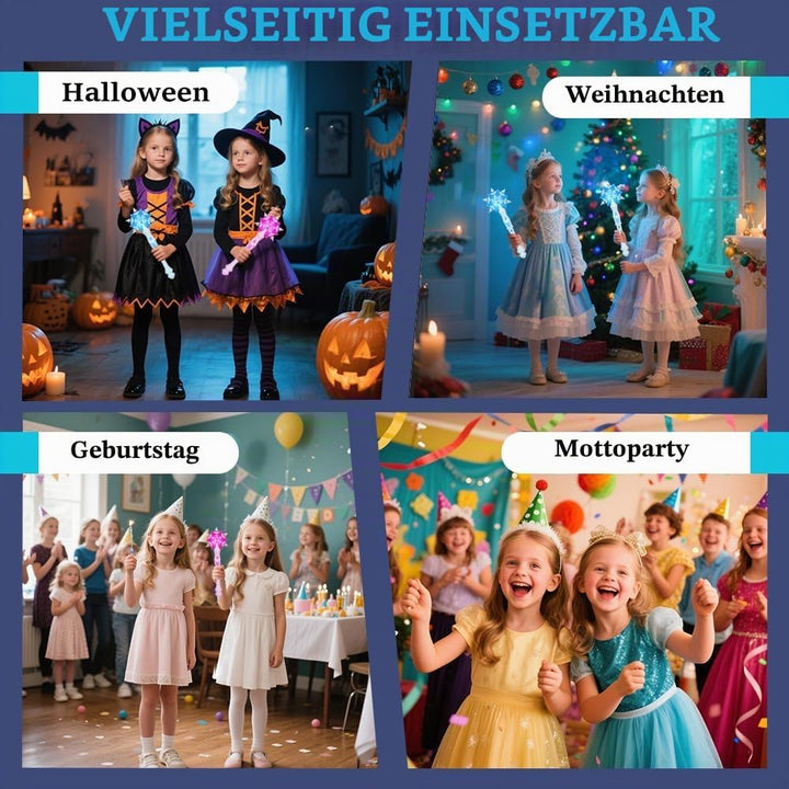 Schneeflocke Leuchtend Zauberer Kinder Prinzessinnen Led Zauberstab Kind Magischer Zubehör Mädchen F