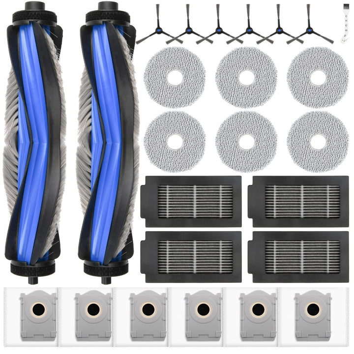 25 Stück Zubehör für ECOVACS DEEBOT T50 Omni / T50 PRO Omni / T50 Pro Omni Gen2 Saugroboter, 6 Staub