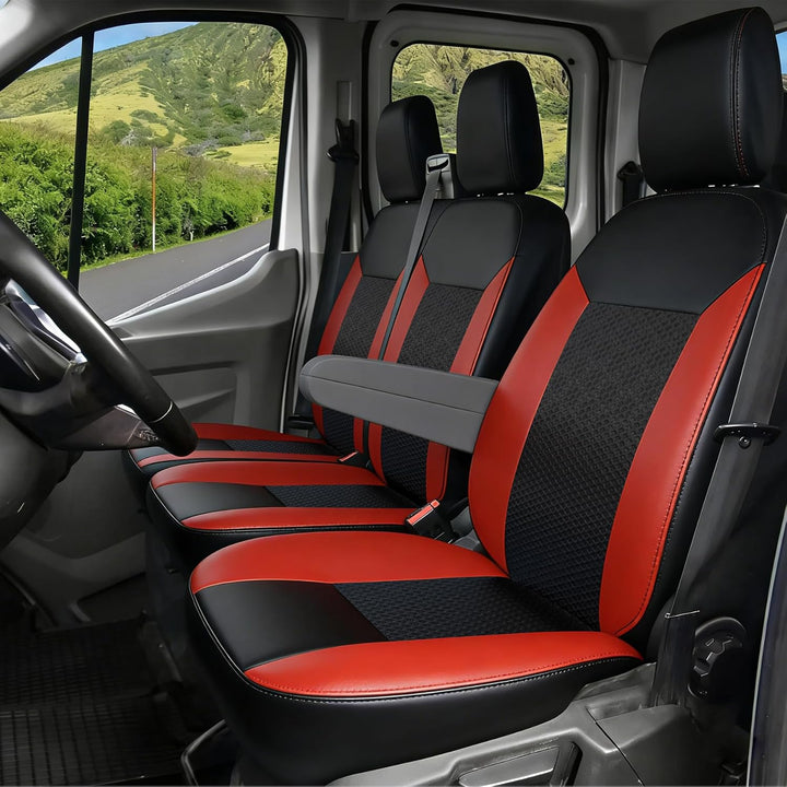 Sitzbezüge FIAT Ducato Van Sitzbezüge Vordersitzbezug Rot, Rot
