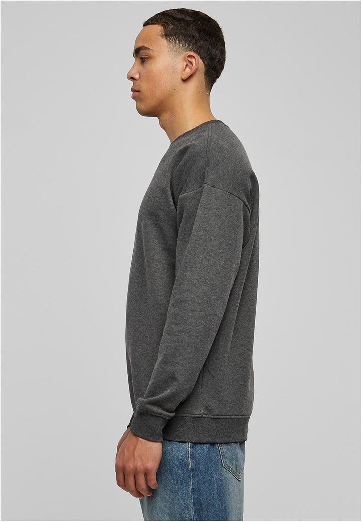 Urban Classics Basic Crewneck Männer Langarmshirt schwarz Basics, Streetwear S Grosse Grössen Charco
