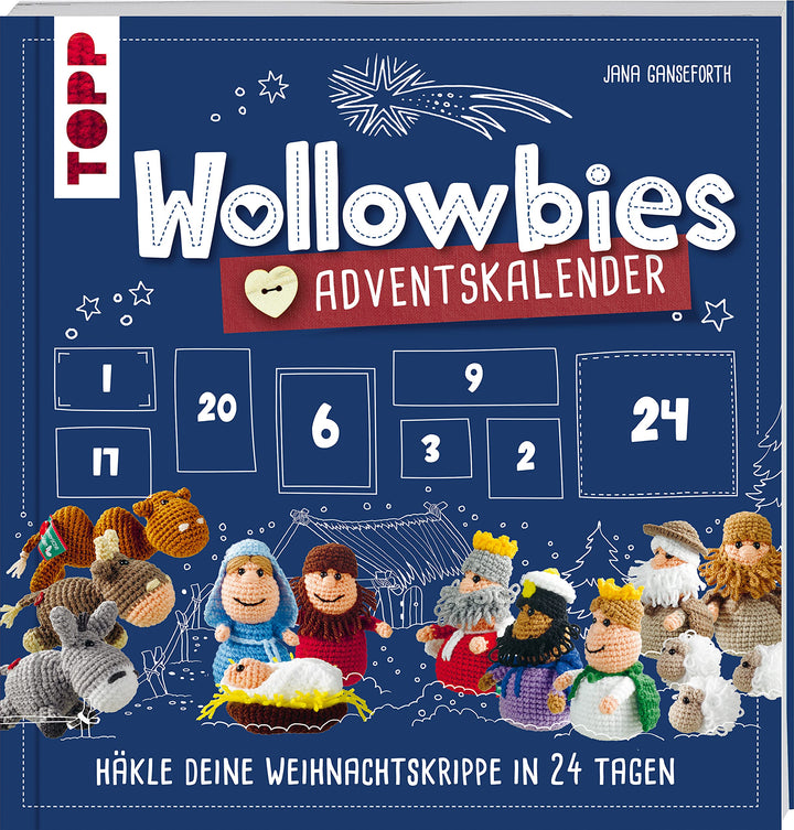 Wollowbies Adventskalender: Häkle deine Weihnachtskrippe in 24 Tagen, Taschenbuch
