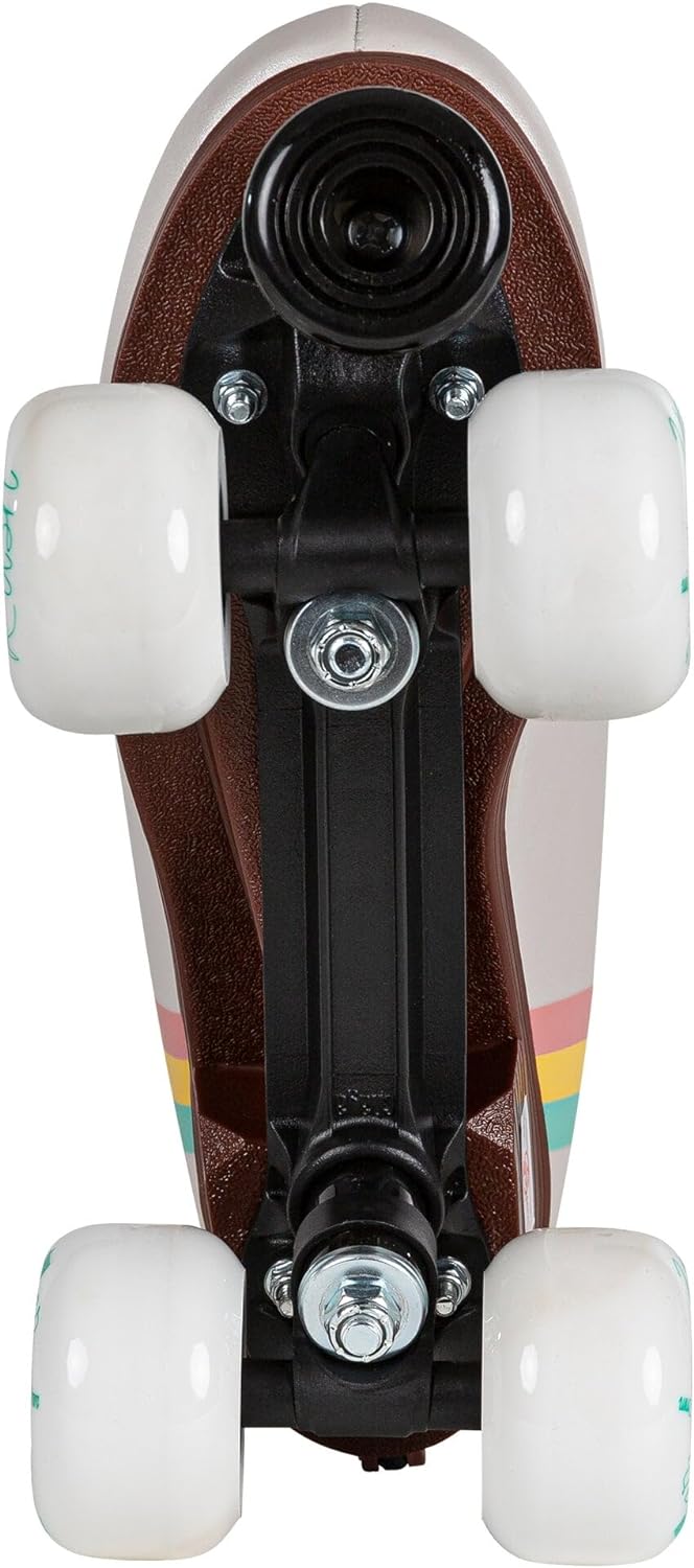 Chaya Roller Skates Bliss Vanilla, grössenverstellbar, für Kinder in Vanille, 59mm/78A Rollen, ABEC