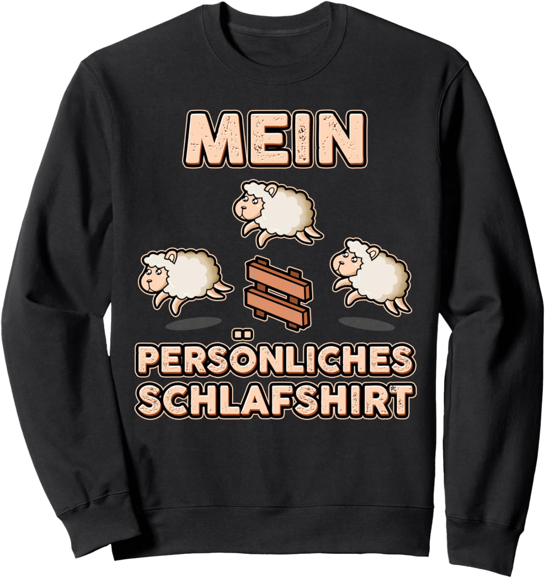 Persönliches Schlafshirt Geschenk Nachthemd Pyjama Schaf Sweatshirt