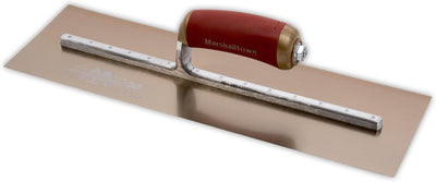 Marshalltown PermaShape Glättkelle, gebogene Form, aus Goldstahl, perfekt für Verputzer und Gipser,