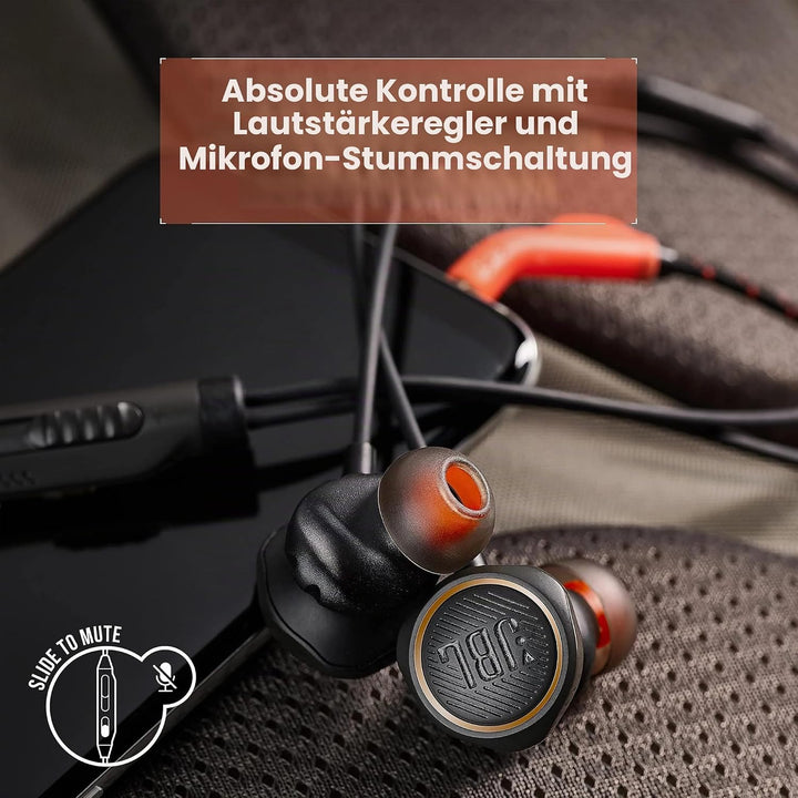 JBL Quantum 50 In-Ear-Gaming-Kopfhörer in Schwarz – Für PC und Konsole – Headset mit Mikrofon und St