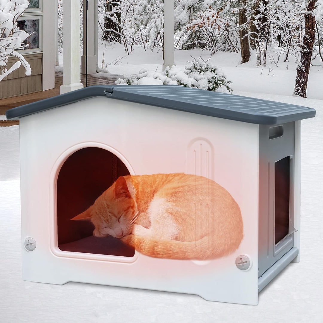 Katzenhaus Outdoor Winterfest mit isolierter, Feral katzenhöhle Wetterfest | Kunststoff-Katzenhäuser