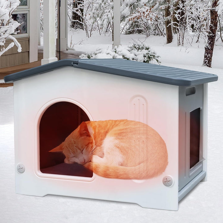 Katzenhaus Outdoor Winterfest mit isolierter, Feral katzenhöhle Wetterfest | Kunststoff-Katzenhäuser