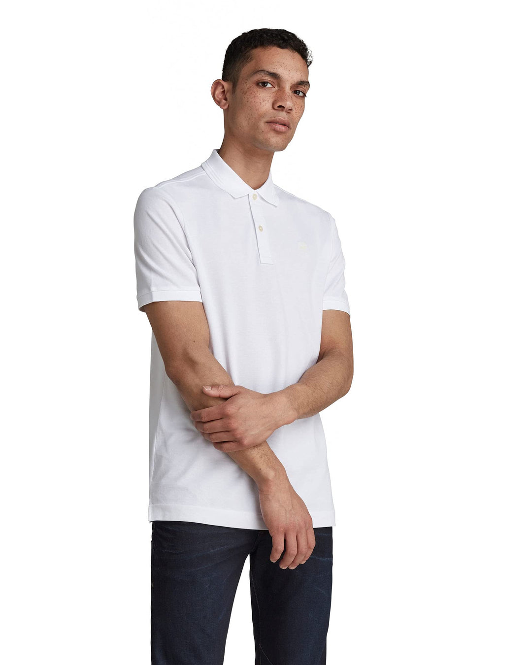 G-STAR RAW Herren Dunda Slim Polo Polos XXS Weiss (White D11595-5864-110), XXS Weiss (White D11595-5