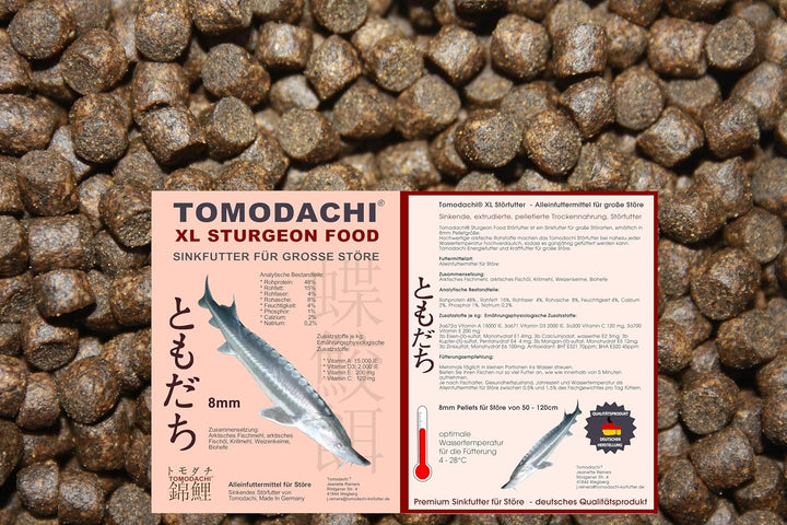 Tomodachi Störfutter gross, Energiefutter Stör perfekt für die ganzjährige Störfütterung, Störsinkfu