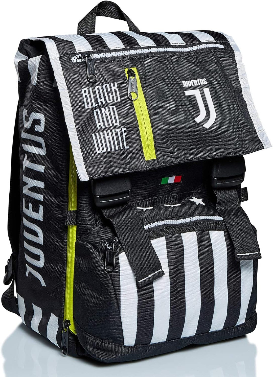 Big Juventus ausziehbarer Rucksack, beste Kombination, schwarz und weiss, Schule und Freizeit, mit p