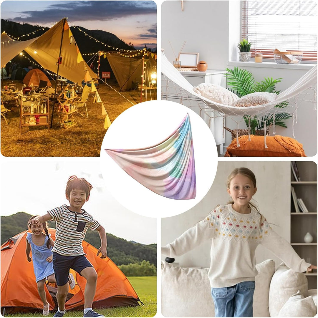 Yoga Schaukel - Seiden Yoga Set,Fitness Sensorik Dehngurt Leichtes Trainingsgerät Für Kinder Erwachs