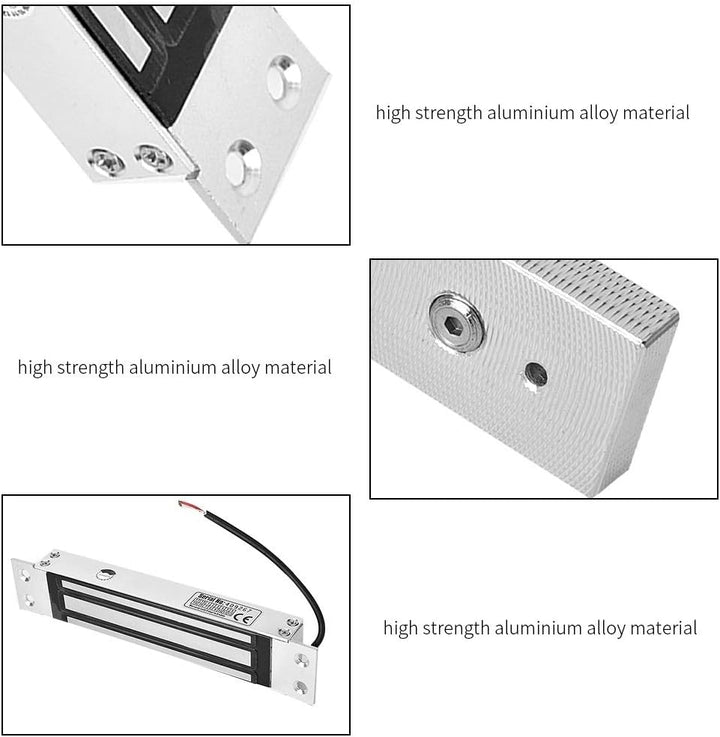 MAGT Elektrisches Schloss, 12 V, elektromagnetisch, elektromagnetisch, Verriegelung, bündig, 12 V DC