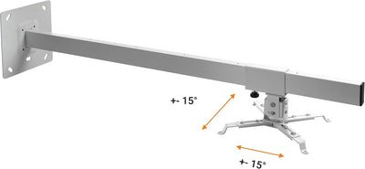 celexon Beamer-Wandhalterung MultiCel WM1000 - weiss - Wandabstand bis 100 cm - bis 15 kg - Neig- un