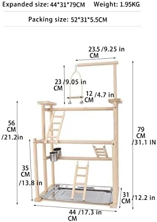 Bird Playground Wood, Parrot Playstand, Spielzeug, käfig, Spielplatz, Nymphensittich Spielzeug, Voge