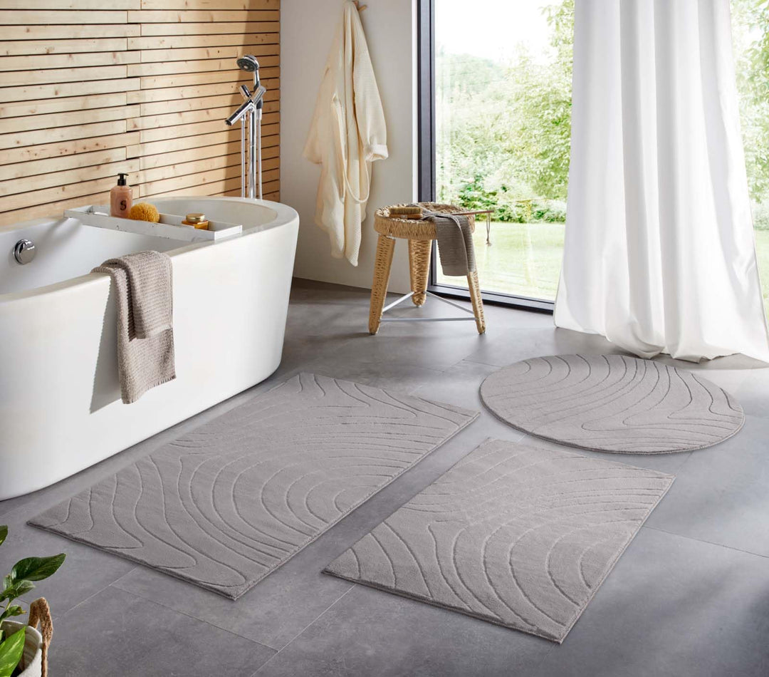 Taracarpet Badematte Badvorleger Homestyle rutschfest waschbar Badezimmerteppich Badewannenmatte, Ba