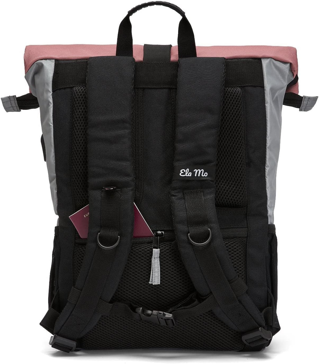 Ela Mo Rucksack Damen Schön, Komfortabel und Durchdacht 18 L (Night Edition - Peach), Night Edition