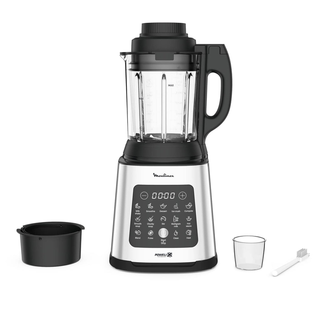 Moulinex PerfectMix Cook, Standmixer mit 10 automatischen Programmen, 1400 W, bereiten heisse und ka