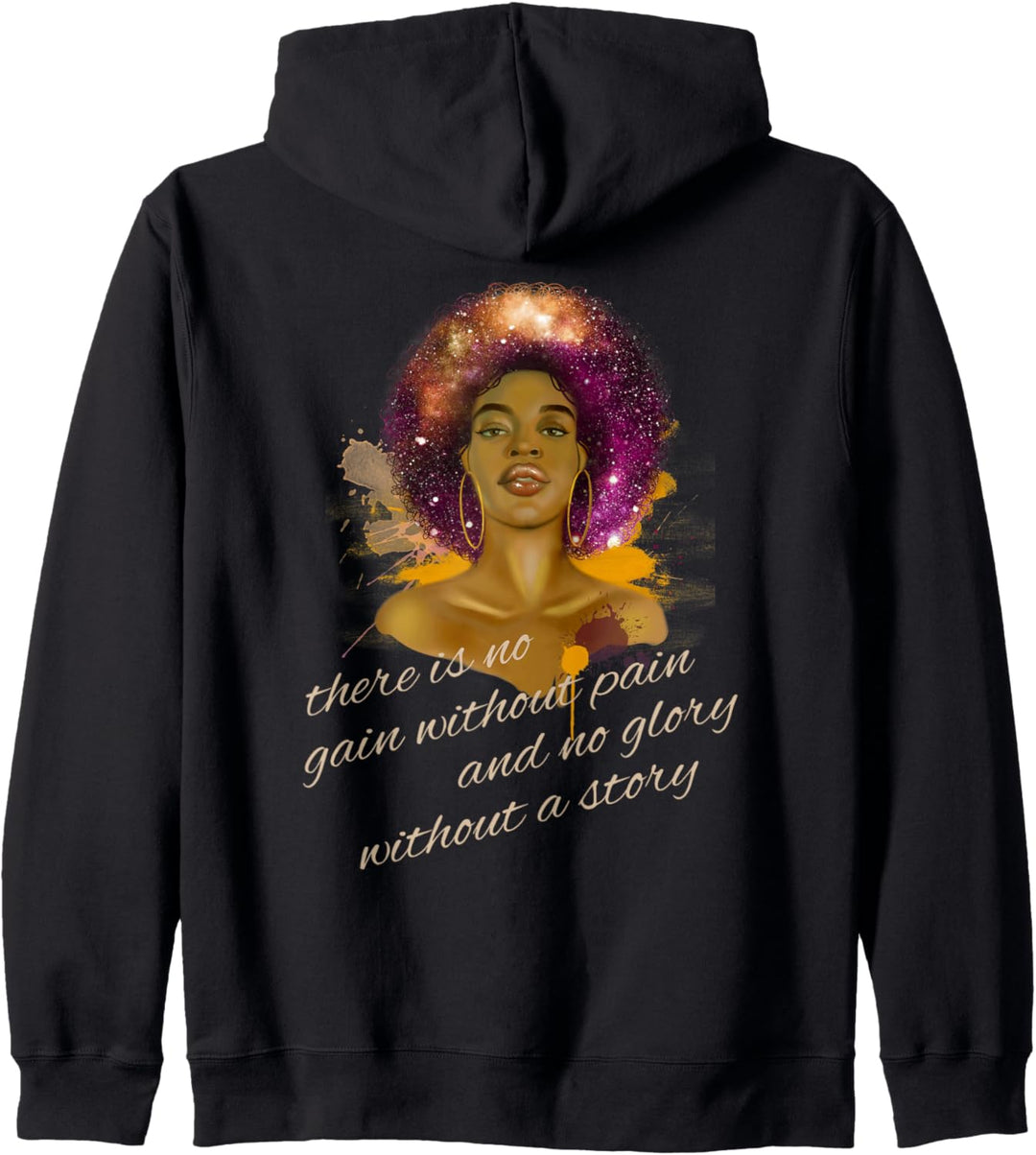There is no gain without pain and no glory without a story Kapuzenjacke