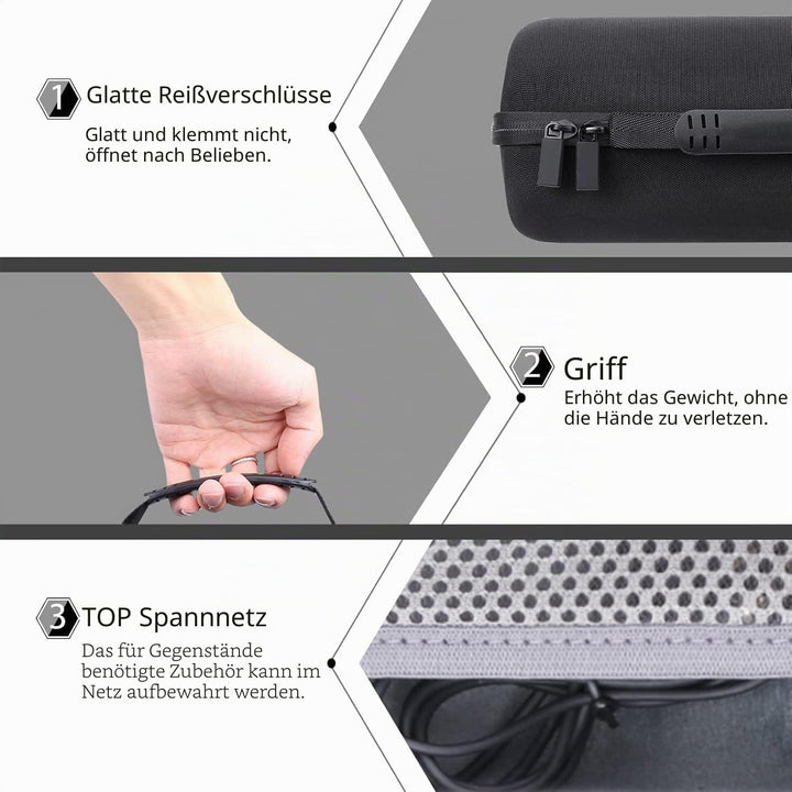 co2CREA Hart Tasche Schutzhülle für Bose SoundLink Revolve+ Plus/Revolve+ (Serie II) tragbarer Bluet