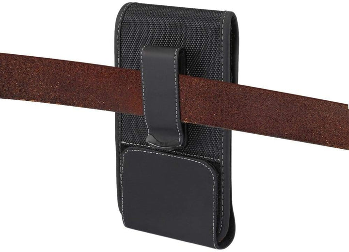 Holster Case Cover Nylon with Rotating Belt Clip for Sony Xperia XZ1 DUAL - Black