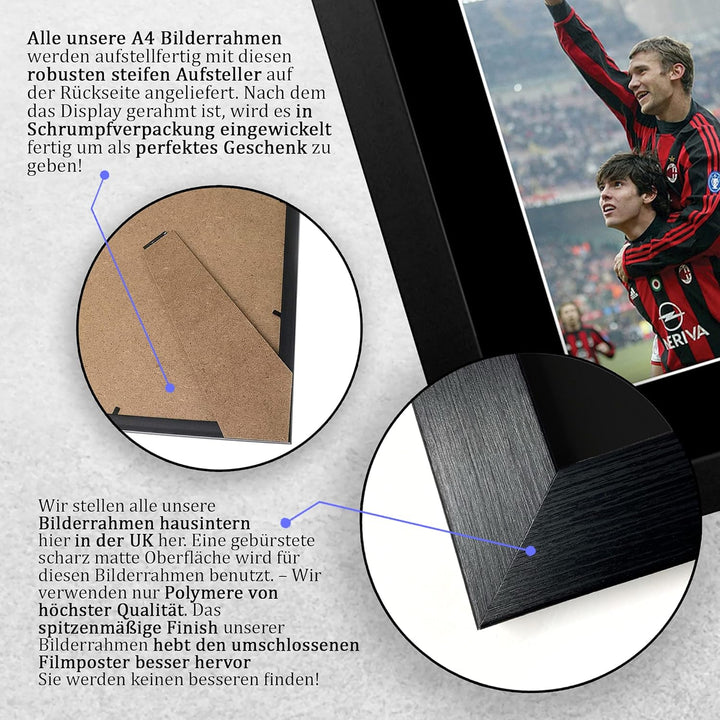 HWC Trading FR A4 Kaka & Andriy Shevchenko A C Milan Geschenke Gedruckt, Signiert Autogramm Bild, Fü