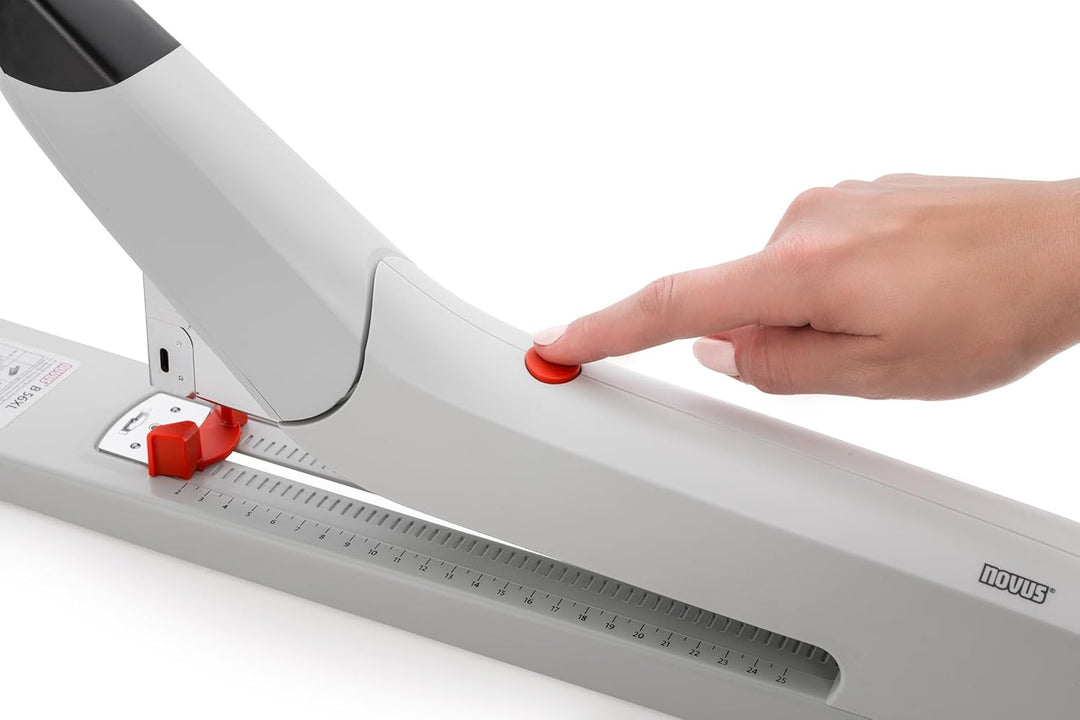 Novus B 56XL Blockheftgerät (Heftleistung bis 170 Blatt, Hefter mit variabler Einlegetiefe bis 250 m