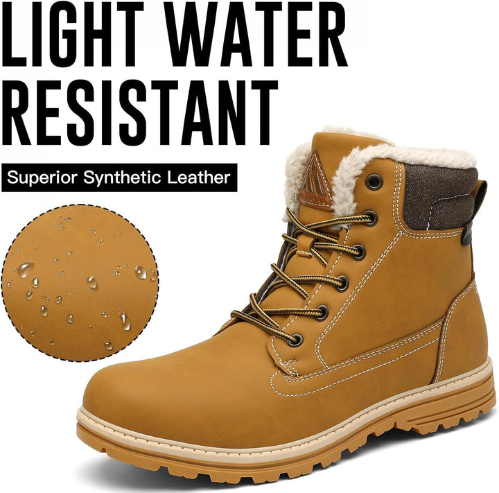 Mishansha Unisex Winterschuhe Herren Warme Gefütterte Winterstiefel Damen Wasserabweisend Wanderschu