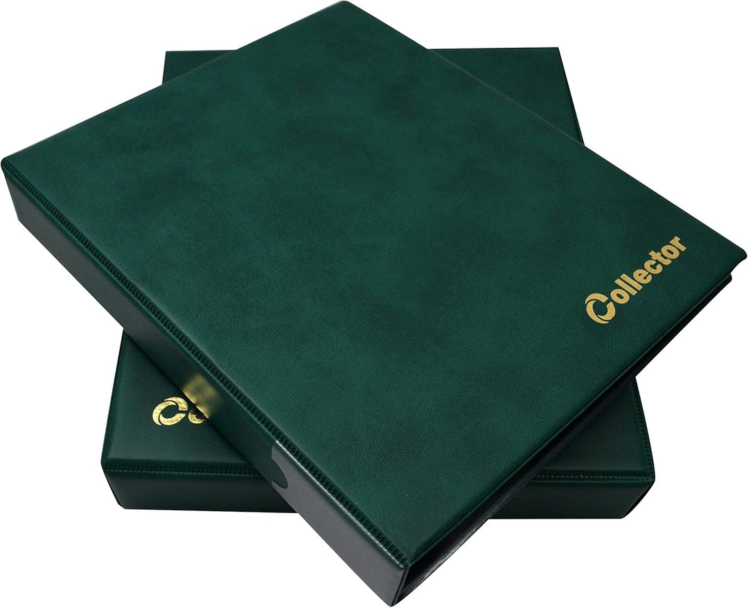 COLLECTOR Banknotenalbum mit Schutzkassette Etui für Verschiedene Banknoten-Grössen - mit Seiten und