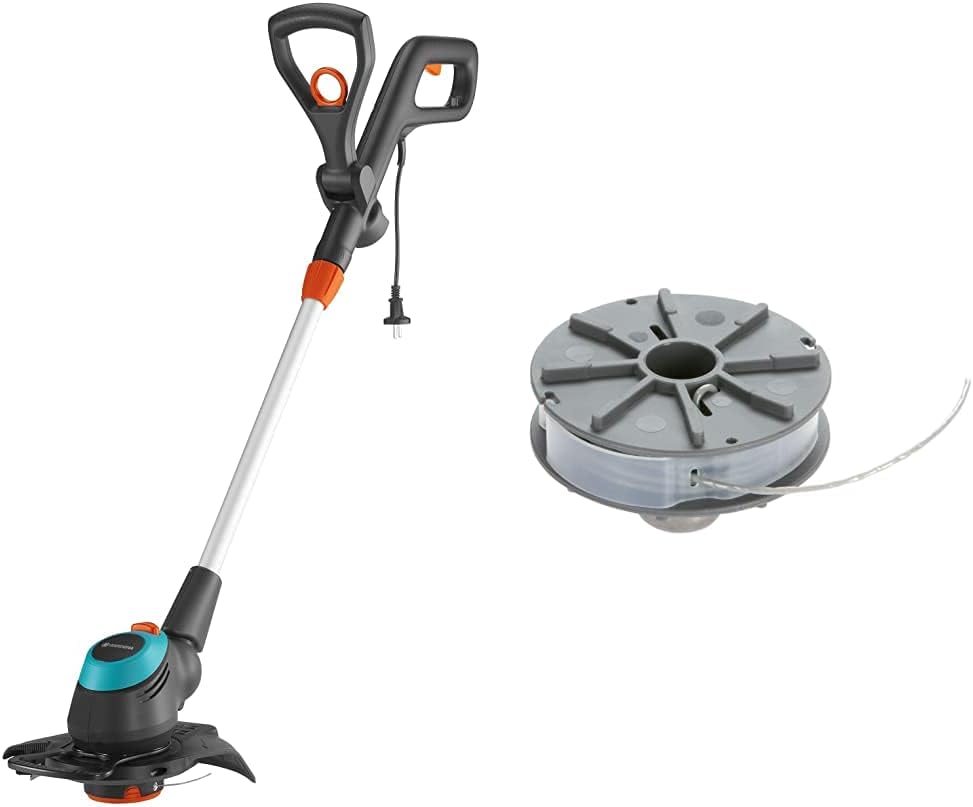 GARDENA Elektro-Trimmer EasyCut 450/25: Rasentrimmer mit verstellbarem Griff, 250 mm Schnittkreis &
