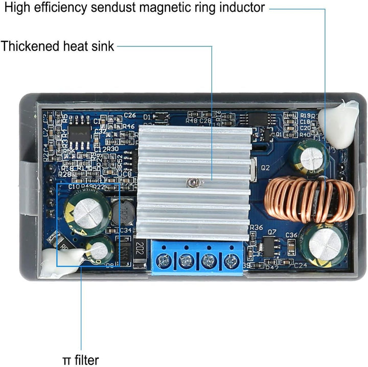 DC-DC Boost Power Converter Automatischer Step Up/Down Spannungswandler Programmierbarer Einstellbar