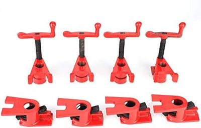 lyrlody Schnellspanner Clamp, 26.5 mm Holzklammer-Set Rohrzwingen Rohr Schraubzwinge Metallklammer-S