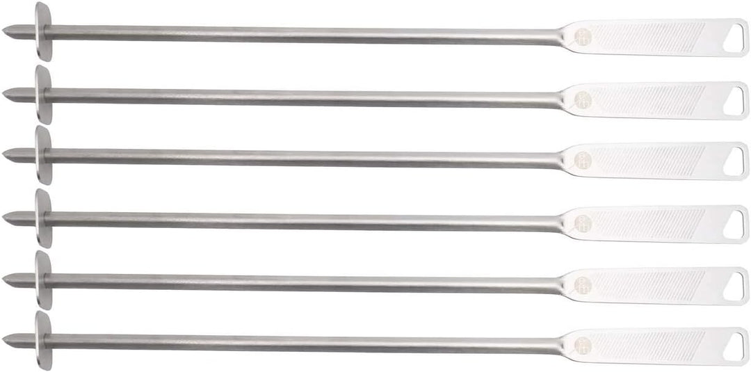 everdure by heston blumenthal Grillspiess 6er Set I 6 Runde Spiesse I hochwertige Schaschlik-Spiesse