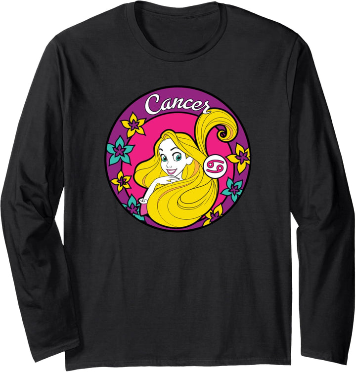 Disney Princess Rapunzel Cancer Zodiac Langarmshirt