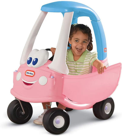 little tikes 614798E5 Prinzessin Gemütliches Prinzessin-Coupé - Mitfahrgelegenheit mit Echter Hupe,