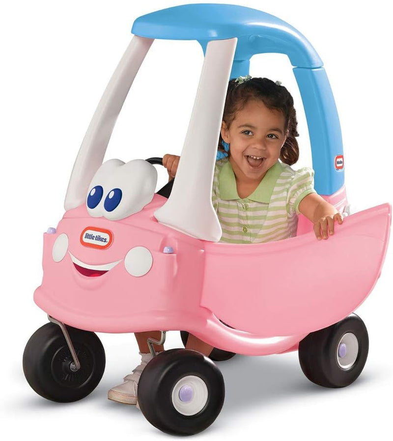little tikes 614798E5 Prinzessin Gemütliches Prinzessin-Coupé - Mitfahrgelegenheit mit Echter Hupe,