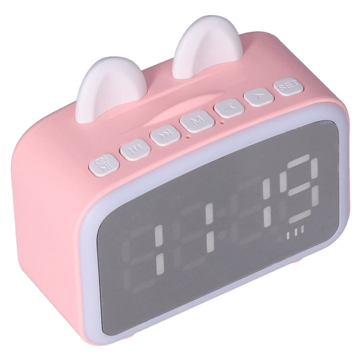Elprico Radiowecker, -Cartoon-Bluetooth-Uhr Am Bett mit 1400-mAh-Akku, Multifunktionaler Digitaler B