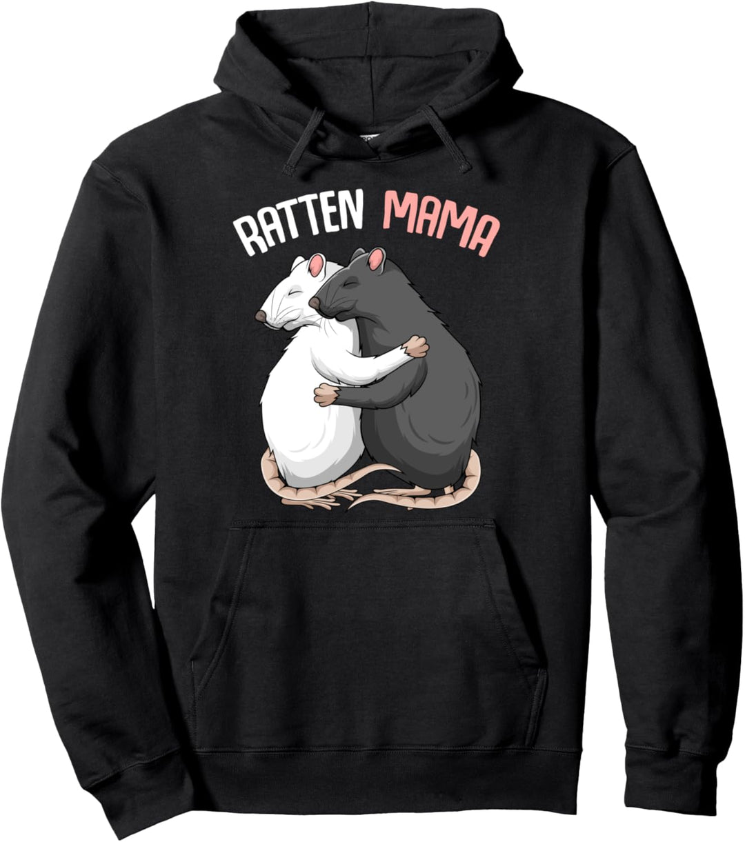 Ratten Mama Hausratten Ratte Mädchen Damen Pullover Hoodie