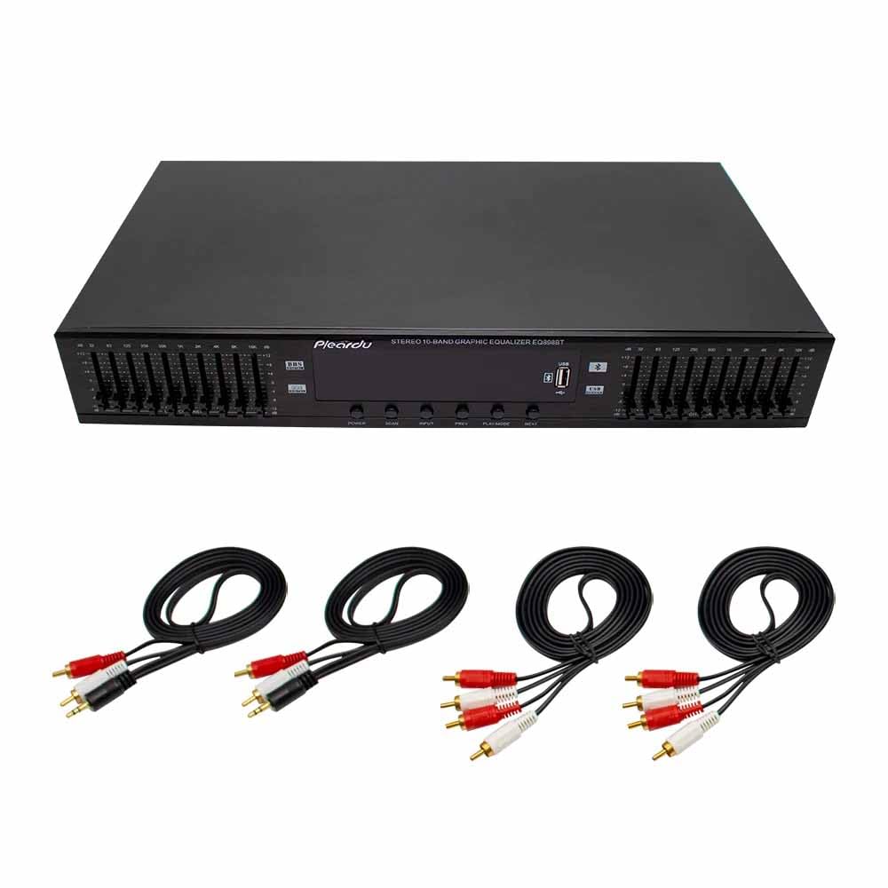 220 V Hifi Digital Hd Stereo Vorverstärker Equalizer Eingebauter Usb Bluetooth Home Stage Equalizer