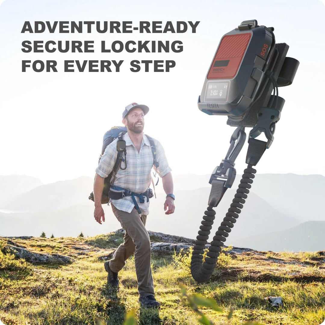 TUSITA Rucksack Halterung Zubehör Kompatibel mit Garmin GPS Handhelds,inReach Messenger Plus 010-118
